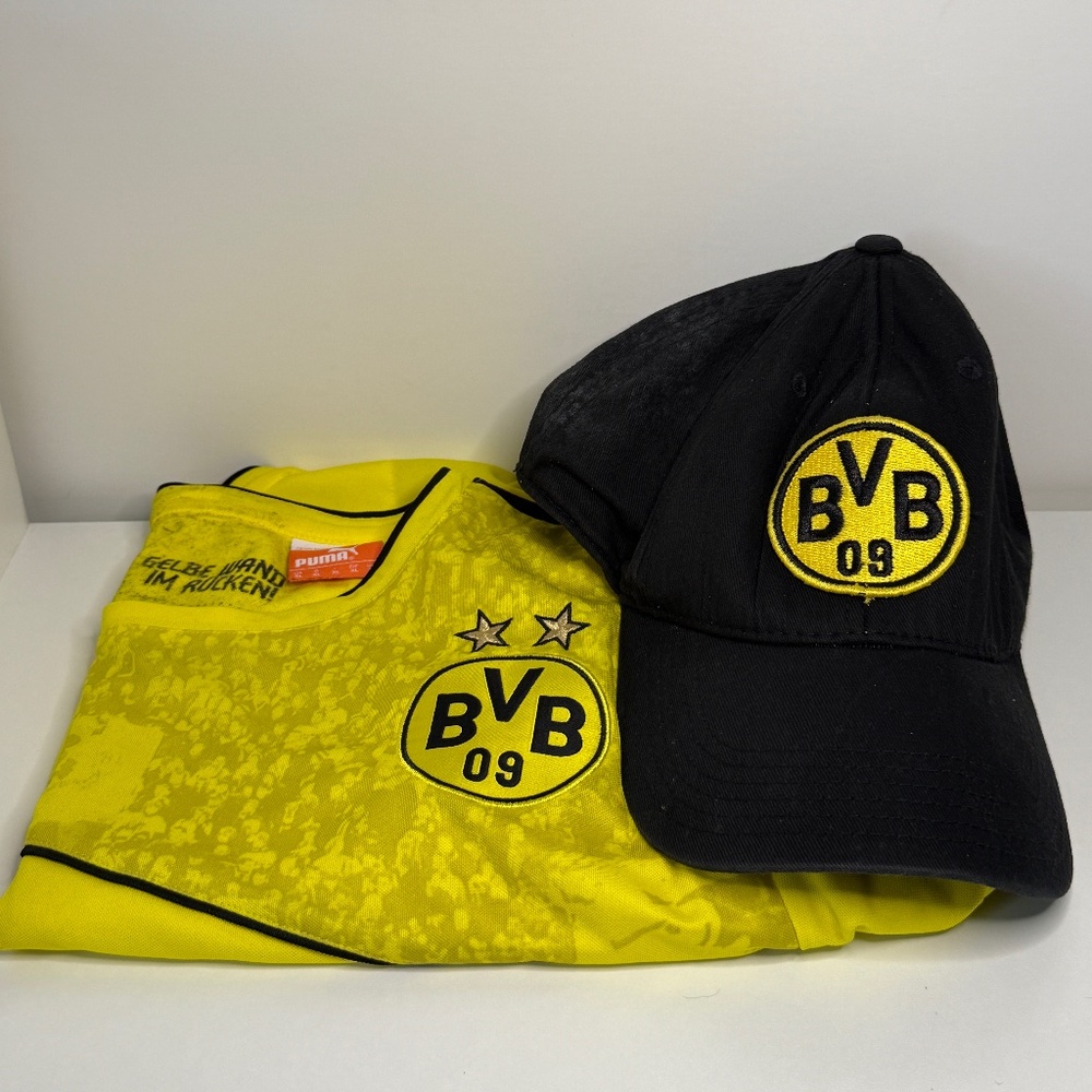 Puma Borussia Dortmund Jersey XL + BVB Hat Bundle Soccer Fan Pack
